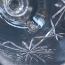 Load image into Gallery viewer, PAIR OF Vintage Edinburgh Crystal LARGE Brandy Glasses.  STAR OF EDINBURGH Pattern. 5 inches
