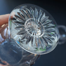 Load image into Gallery viewer, PAIR OF Vintage Edinburgh Crystal LARGE Brandy Glasses.  STAR OF EDINBURGH Pattern. 5 inches
