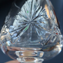 Load image into Gallery viewer, PAIR OF Vintage Edinburgh Crystal LARGE Brandy Glasses.  STAR OF EDINBURGH Pattern. 5 inches
