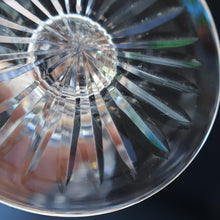 Load image into Gallery viewer, PAIR OF Vintage Edinburgh Crystal LARGE Water (or Red Wine) Goblet.  STAR OF EDINBURGH Pattern. 7 1/4 inches
