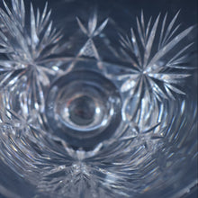 Load image into Gallery viewer, PAIR OF Vintage Edinburgh Crystal LARGE Water (or Red Wine) Goblet.  STAR OF EDINBURGH Pattern. 7 1/4 inches
