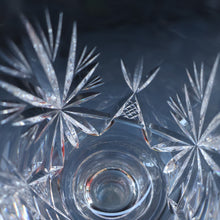 Load image into Gallery viewer, PAIR OF Vintage Edinburgh Crystal LARGE Water (or Red Wine) Goblet.  STAR OF EDINBURGH Pattern. 7 1/4 inches
