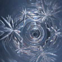 Load image into Gallery viewer, PAIR OF Vintage Edinburgh Crystal LARGE Water (or Red Wine) Goblet.  STAR OF EDINBURGH Pattern. 7 1/4 inches
