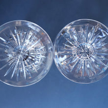 Load image into Gallery viewer, PAIR OF Vintage Edinburgh Crystal LARGE Water (or Red Wine) Goblet.  STAR OF EDINBURGH Pattern. 7 1/4 inches
