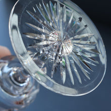 Load image into Gallery viewer, PAIR OF Vintage Edinburgh Crystal LARGE Water (or Red Wine) Goblet.  STAR OF EDINBURGH Pattern. 7 1/4 inches

