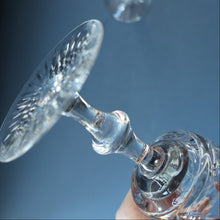 Load image into Gallery viewer, PAIR OF Vintage Edinburgh Crystal LARGE Water (or Red Wine) Goblet.  STAR OF EDINBURGH Pattern. 7 1/4 inches
