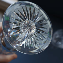 Load image into Gallery viewer, PAIR OF Vintage Edinburgh Crystal LARGE Water (or Red Wine) Goblets.  STAR OF EDINBURGH Pattern. 7 1/4 inches
