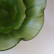 Load image into Gallery viewer, LARGE Bohemian Glass KRALIK Vase with Striefen and Flecken Decoration, c 1899
