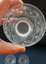 Load image into Gallery viewer, FOUR 1980s WHISKY TUMBLERS Crystal &quot;On the Rocks&quot; Glasses. Prince Regent Pattern by WEBB CORBETT
