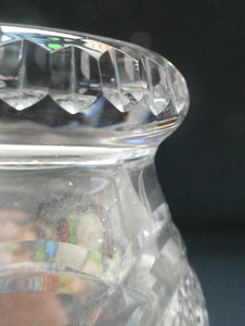 FOUR 1980s WHISKY TUMBLERS Crystal "On the Rocks" Glasses. Prince Regent Pattern by WEBB CORBETT