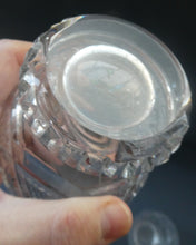 Load image into Gallery viewer, FOUR 1980s WHISKY TUMBLERS Crystal &quot;On the Rocks&quot; Glasses. Prince Regent Pattern by WEBB CORBETT
