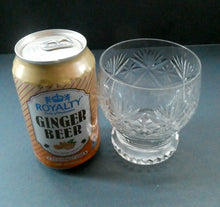 Load image into Gallery viewer, FOUR 1980s WHISKY TUMBLERS Crystal &quot;On the Rocks&quot; Glasses. Prince Regent Pattern by WEBB CORBETT
