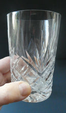 Load image into Gallery viewer, Pair of 1950s EDINBURGH CRYSTAL Tall OBAN Tumblers. Height 4 1/8 inches 
