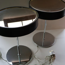 Load image into Gallery viewer, Contemporary GERMAN Design. 1980s &quot;Hulsta&quot; Table Lamp Black &amp; Chrome with Mirror Finishes. PAIR AVAILABLE
