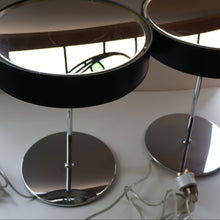 Load image into Gallery viewer, Contemporary GERMAN Design. 1980s &quot;Hulsta&quot; Table Lamp Black &amp; Chrome with Mirror Finishes. PAIR AVAILABLE
