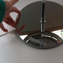 Load image into Gallery viewer, Contemporary GERMAN Design. 1980s &quot;Hulsta&quot; Table Lamp Black &amp; Chrome with Mirror Finishes. PAIR AVAILABLE

