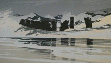 Load image into Gallery viewer, Collectable 1930s Original COLOUR WOODCUT Entitled &quot;Breakers&quot; by Oscar Droege. Pencil Signed
