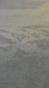 Collectable 1930s Original COLOUR WOODCUT Entitled "Breakers" by Oscar Droege. Pencil Signed