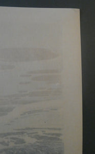 Collectable 1930s Original COLOUR WOODCUT Entitled "Breakers" by Oscar Droege. Pencil Signed