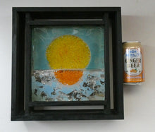 Load image into Gallery viewer, Monica Backtrom Frozen Landscape Plaque for Kosta Boda. Setting Sun (in wooden frame)
