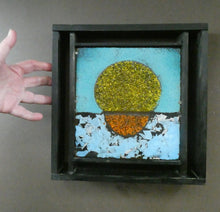 Load image into Gallery viewer, Monica Backtrom Frozen Landscape Plaque for Kosta Boda. Setting Sun (in wooden frame)
