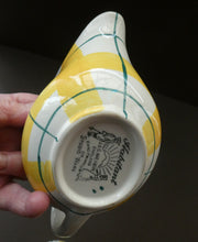 Load image into Gallery viewer, Popular 1950s Gravy Boat Plus Underplate. Attractive Yellow HABITANT Pattern by Meakin
