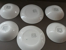 Load image into Gallery viewer, Popular 1950s FOUR Bowls and TWO Side Plates. Attractive Yellow HABITANT Pattern by Meakin
