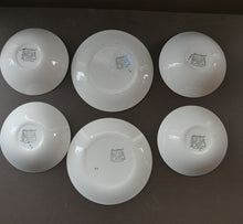 Load image into Gallery viewer, Popular 1950s FOUR Bowls and TWO Side Plates. Attractive Yellow HABITANT Pattern by Meakin
