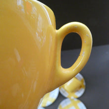 Load image into Gallery viewer, Popular 1950s Pair of Trios. Attractive Yellow HABITANT Pattern by Meakin Media 1 of 13
