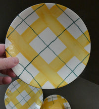 Load image into Gallery viewer, Popular 1950s Pair of Trios. Attractive Yellow HABITANT Pattern by Meakin Media 1 of 13
