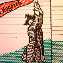 Load image into Gallery viewer, 1980s DAVID HOCKNEY &quot;A Rake&#39;s Progress&quot; Poster for &quot;An Exhibition of Costume Drawings at the Ashmolean Museum&quot;
