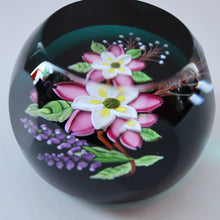 Load image into Gallery viewer, Vintage Limited Edition 1991 Caithness Paperweight WILD ROSE BOUQUET by William Manson
