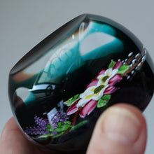 Load image into Gallery viewer, Vintage Limited Edition 1991 Caithness Paperweight WILD ROSE BOUQUET by William Manson
