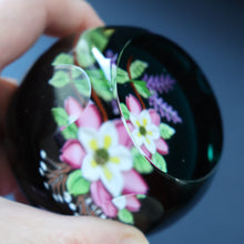 Load image into Gallery viewer, Vintage Limited Edition 1991 Caithness Paperweight WILD ROSE BOUQUET by William Manson
