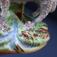 Load image into Gallery viewer, ANTIQUE Victorian 1880s Staffordshire Spill Vase. In the form of a Sheep or Ram
