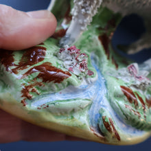 Load image into Gallery viewer, ANTIQUE Victorian 1880s Staffordshire Spill Vase. In the form of a Sheep or Ram
