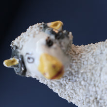 Load image into Gallery viewer, ANTIQUE Victorian 1880s Staffordshire Spill Vase. In the form of a Sheep or Ram
