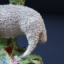 Load image into Gallery viewer, ANTIQUE Victorian 1880s Staffordshire Spill Vase. In the form of a Sheep or Ram
