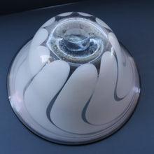 Load image into Gallery viewer, British STUDIO GLASS BOWL by Anthony Stern (1944 - 2022). &quot;White Spiral&quot; Range. Signed and dated 1980
