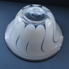 Load image into Gallery viewer, British STUDIO GLASS BOWL by Anthony Stern (1944 - 2022). &quot;White Spiral&quot; Range. Signed and dated 1980

