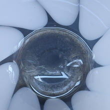 Load image into Gallery viewer, British STUDIO GLASS BOWL by Anthony Stern (1944 - 2022). &quot;White Spiral&quot; Range. Signed and dated 1980
