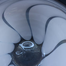 Load image into Gallery viewer, British STUDIO GLASS BOWL by Anthony Stern (1944 - 2022). &quot;White Spiral&quot; Range. Signed and dated 1980
