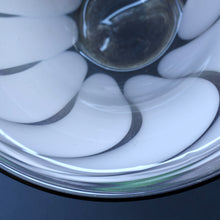 Load image into Gallery viewer, British STUDIO GLASS BOWL by Anthony Stern (1944 - 2022). &quot;White Spiral&quot; Range. Signed and dated 1980
