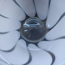 Load image into Gallery viewer, British STUDIO GLASS BOWL by Anthony Stern (1944 - 2022). &quot;White Spiral&quot; Range. Signed and dated 1980
