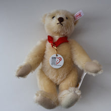 Load image into Gallery viewer, Sweet 2002 Small White Vintage STEIFF BEAR. Limited Edition Centenary Bear with Ceramic Medallion (671043)
