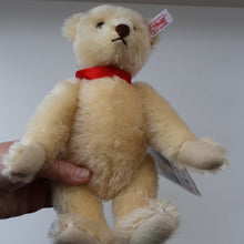 Load image into Gallery viewer, Sweet 2002 Small White Vintage STEIFF BEAR. Limited Edition Centenary Bear with Ceramic Medallion (671043)
