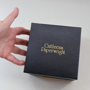 Fabulous LIMITED EDITION Scottish Caithness Glass Paperweight: Space Flower by Colin Terris; 1976 BOXED