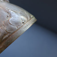 Load image into Gallery viewer, Swedish Bronze Pot / Vase by John Farngren (1884 - 1960) for Otto Meyer. Decorated with Relief Dragonflies and Flowers. SIGNED

