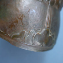 Load image into Gallery viewer, Swedish Bronze Pot / Vase by John Farngren (1884 - 1960) for Otto Meyer. Decorated with Relief Dragonflies and Flowers. SIGNED
