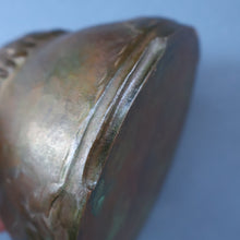 Load image into Gallery viewer, Swedish Bronze Pot / Vase by John Farngren (1884 - 1960) for Otto Meyer. Decorated with Relief Dragonflies and Flowers. SIGNED
